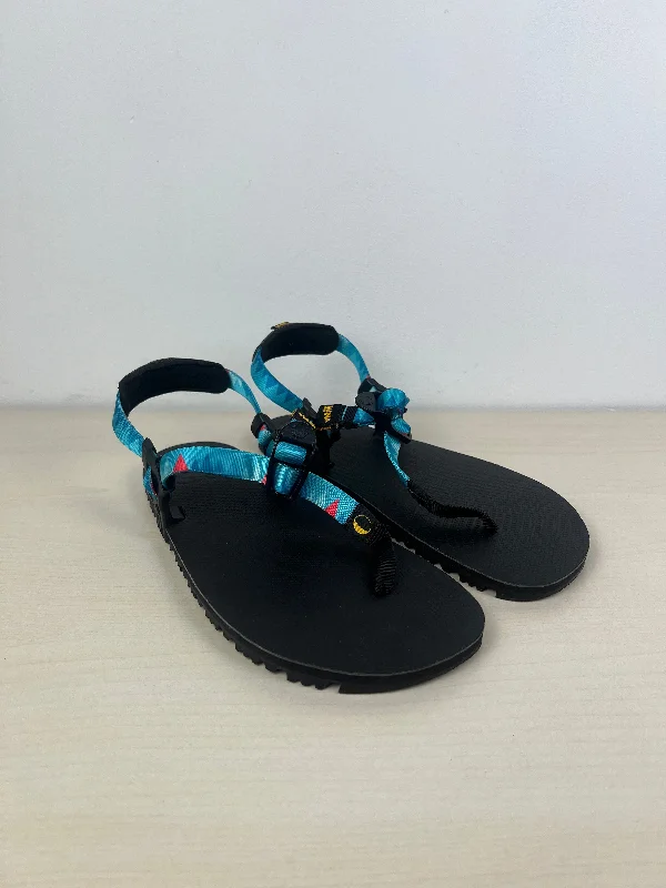 men’s sandals with cushioned straps -Black & Blue Sandals Sport LUNA, Size 7