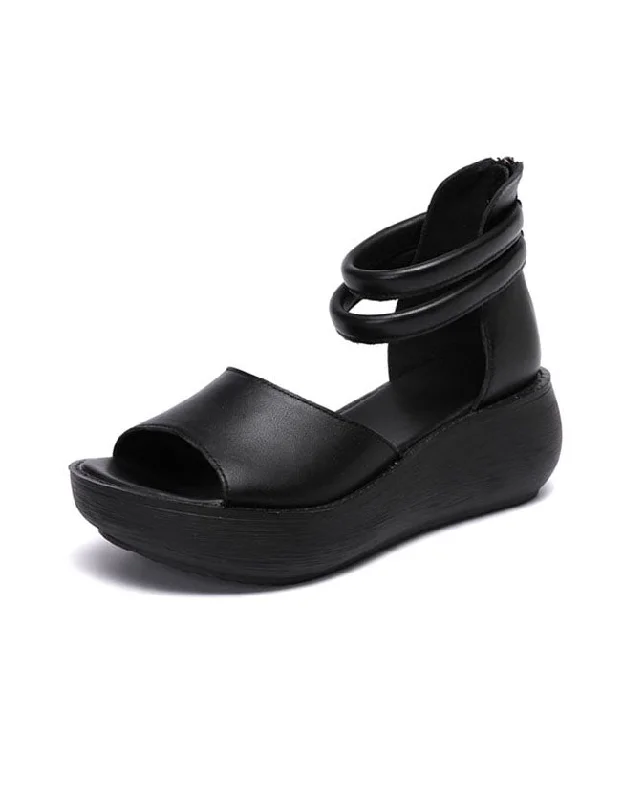 sandals for outdoor strolls -Open Toe Summer Ankle Straps Sandals