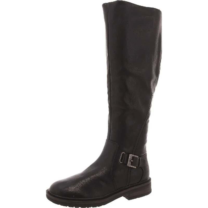 Boots for narrow feet -Baretraps Womens Faux Leather Solid Knee-High Boots