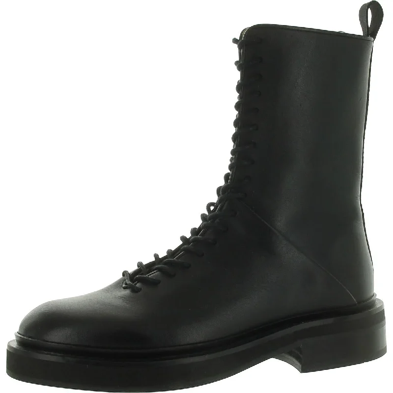 Chelsea boots for women -All Saints Womens Mina Leather Lace-Up Combat & Lace-Up Boots