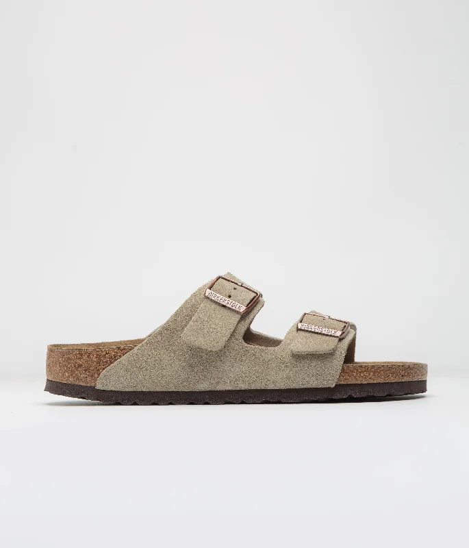 sandals with sturdy footbeds -Birkenstock Arizona BS Narrow Sandals - Taupe