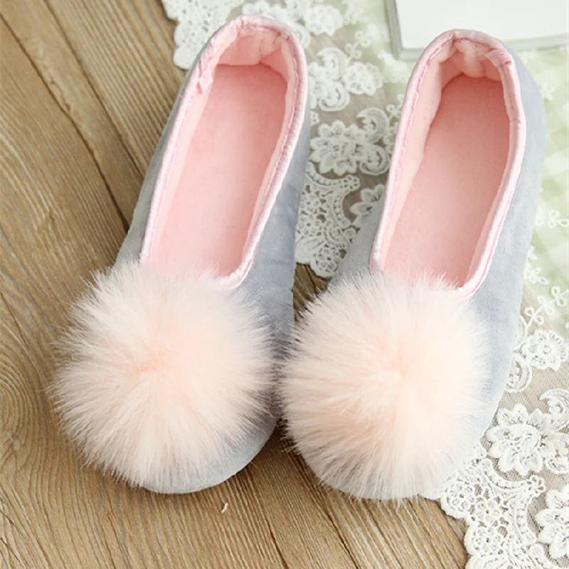 Slippers for weekend calm-Women Indoor Wear Shoes Home Slippers Sweet Looking Two Colors Spring Autumn Wear Fashion Style Comfortable Wear