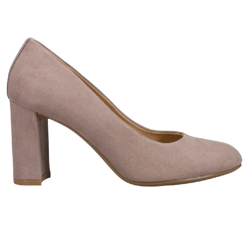 high heels for vintage-inspired evening looks -Lofty Block Heel Pumps