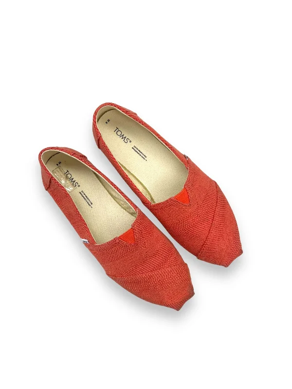 cozy leather flats-Shoes Flats By Toms  Size: 8