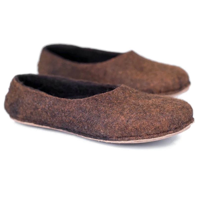 Slippers for outdoor rest-Men's Natural Alpaca wool slippers