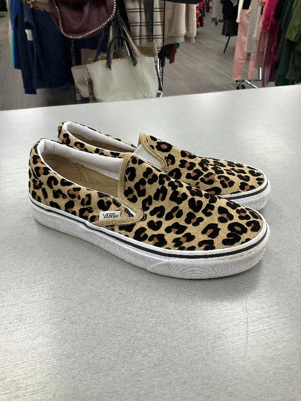 cozy canvas flats-Shoes Flats Other By Vans In Animal Print, Size: 6.5