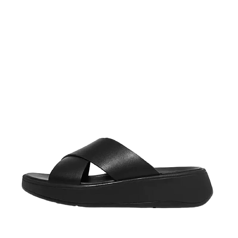 Women's F-Mode Cross Slides In All Black