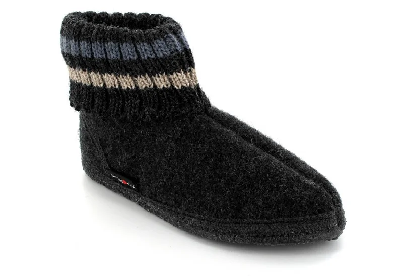 Slippers with daily hues-HAFLINGER® Slippers Oversized | Paul, Graphite