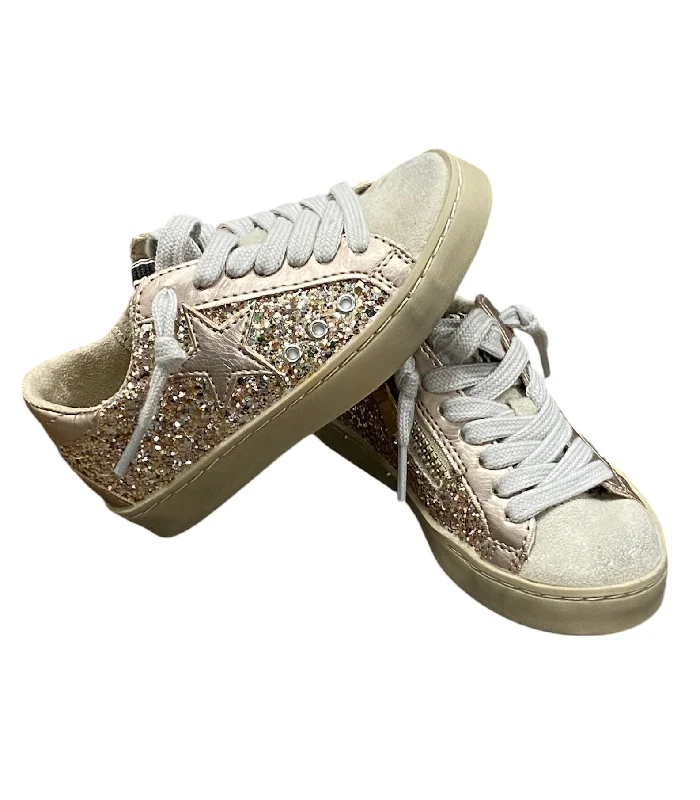 Champagne Glitter Paula Sneakers