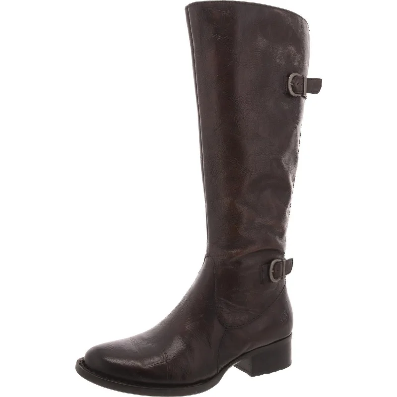 Best boots for winter -Born Womens Leather Solid Knee-High Boots