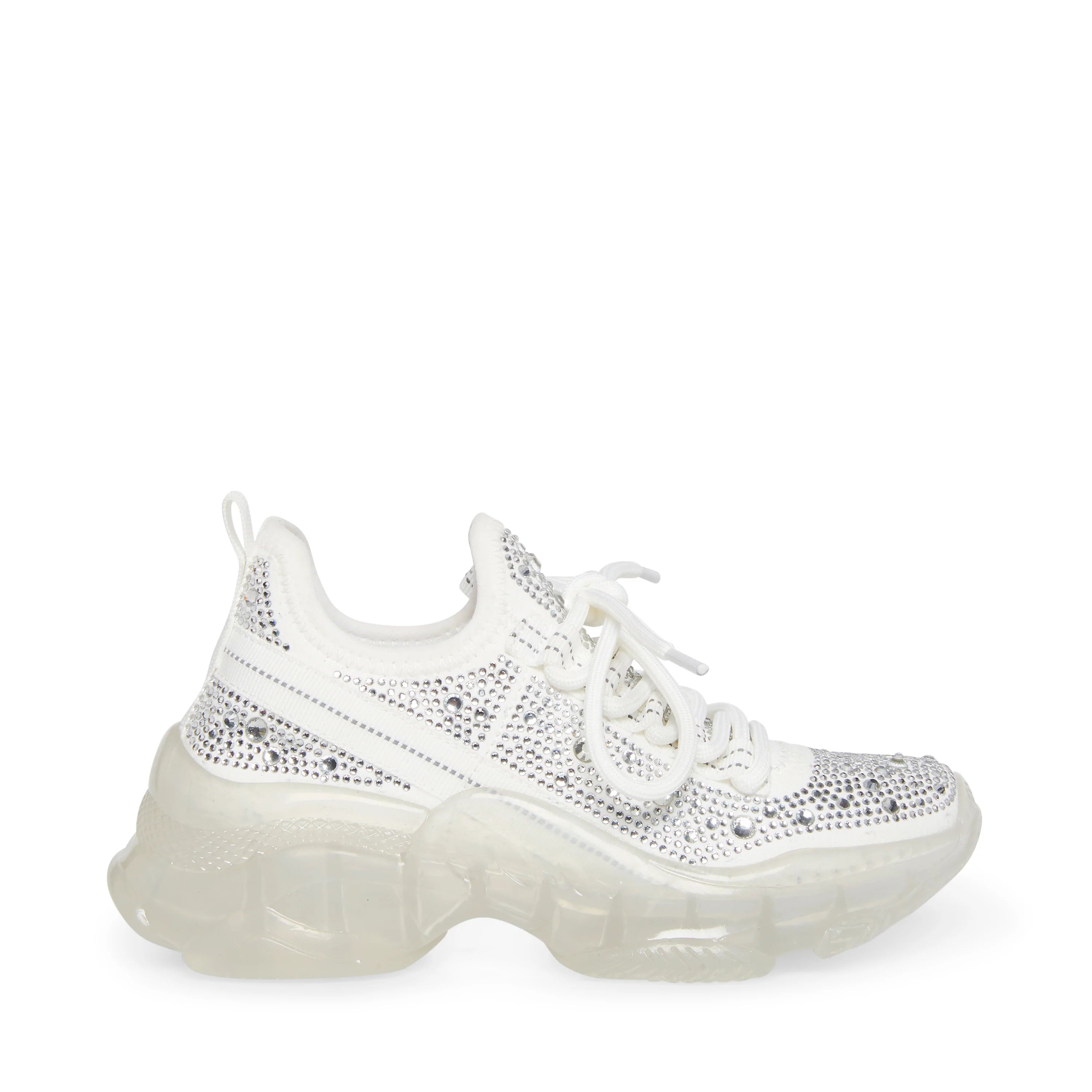 White Rhinestone Sneaker