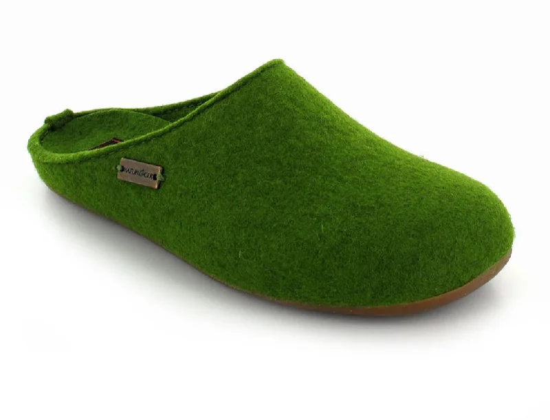 Slippers for travel hues-HAFLINGER® Green Slippers | Everest Fundus, Grass-Green