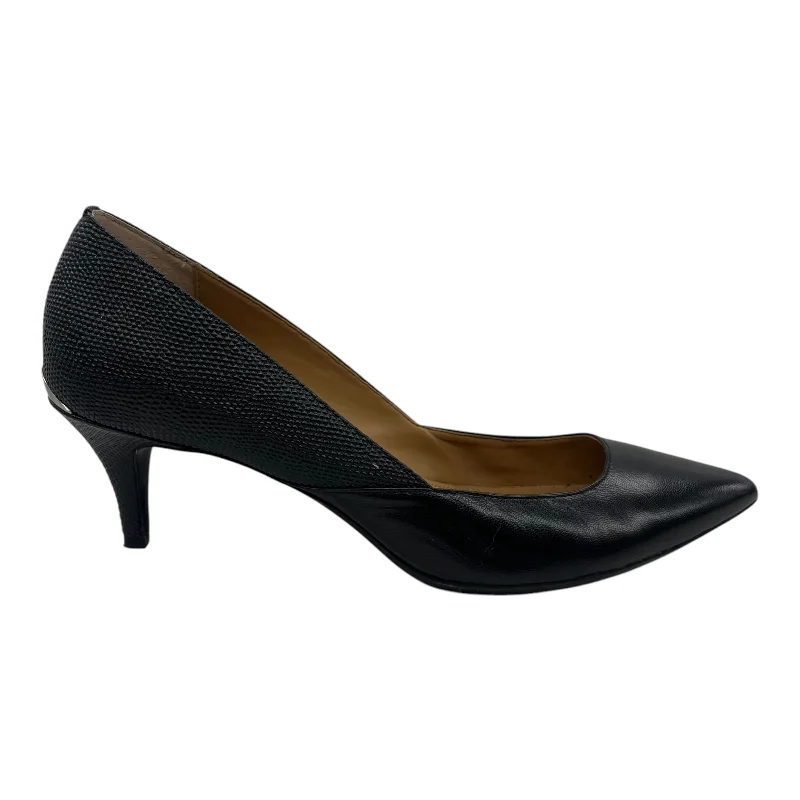 high heels with soft cushioning for comfort -Shoes Heels Kitten By Calvin Klein In Black, Size:8.5