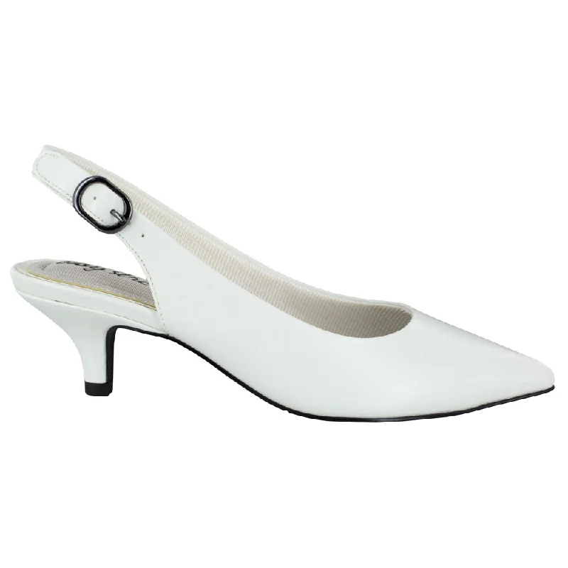 high heels for pairing with edgy outfits -Faye Pointed Toe Kitten Heel Pumps