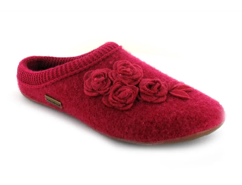 Slippers for long rest-HAFLINGER Flowered House Slippers Everest Austin