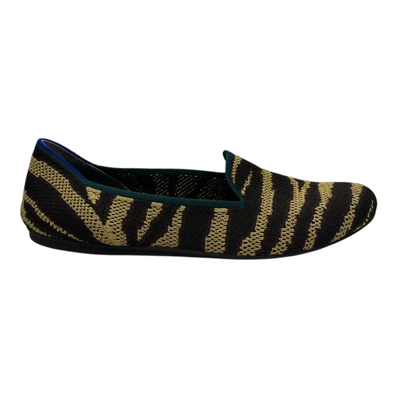 women’s gold flats-Shoes Flats By Rothys In Animal Print, Size:9.5