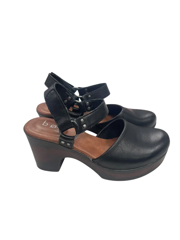 high heels with square toes for comfort -Shoes Heels Block By Boc In Black, Size: 7