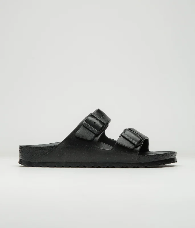 women’s sandals with low soles -Birkenstock Arizona EVA Narrow Sandals - Black