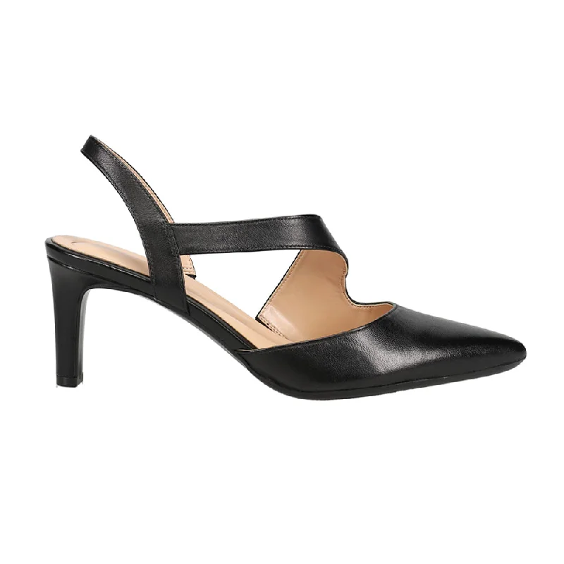 high heels for chic, modern office wear -Recruit Pointed Toe Slingback Pumps