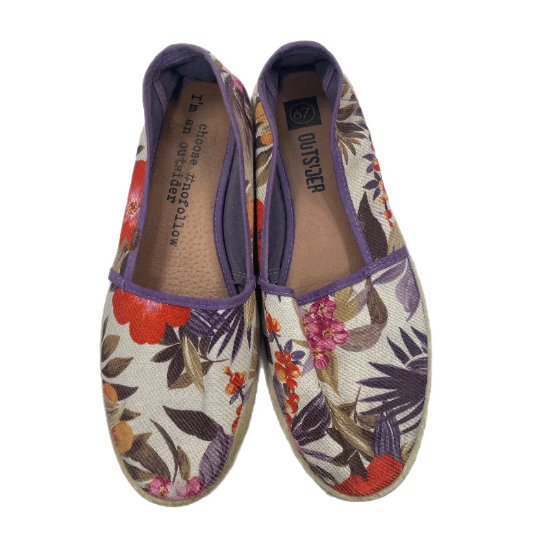 cute floral flats-Shoes Flats Espadrille By Clothes Mentor  Size: 10