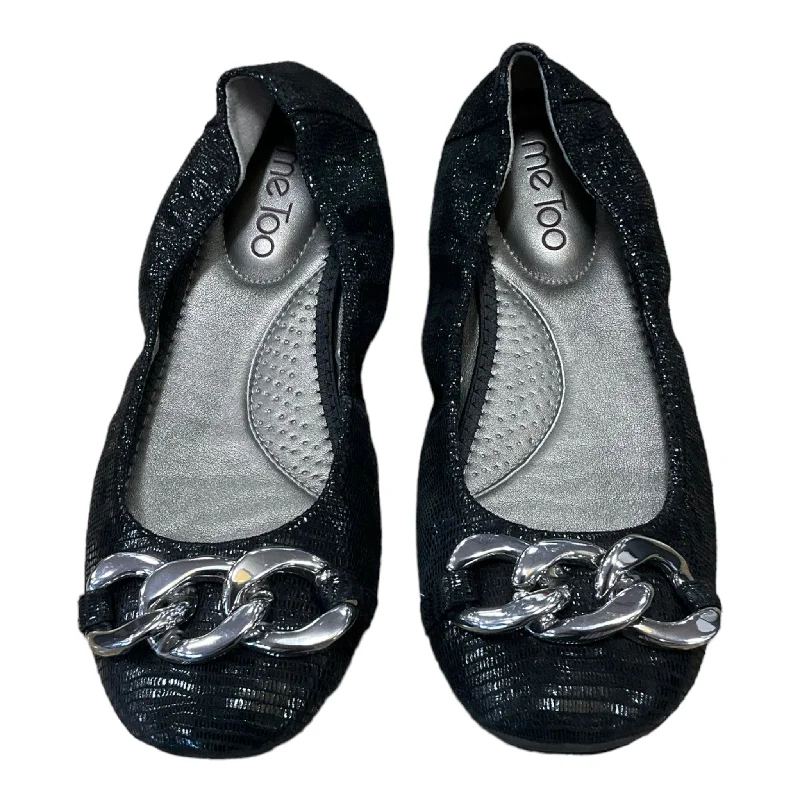 trendy silver flats-Shoes Flats Ballet By Me Too  Size: 6.5