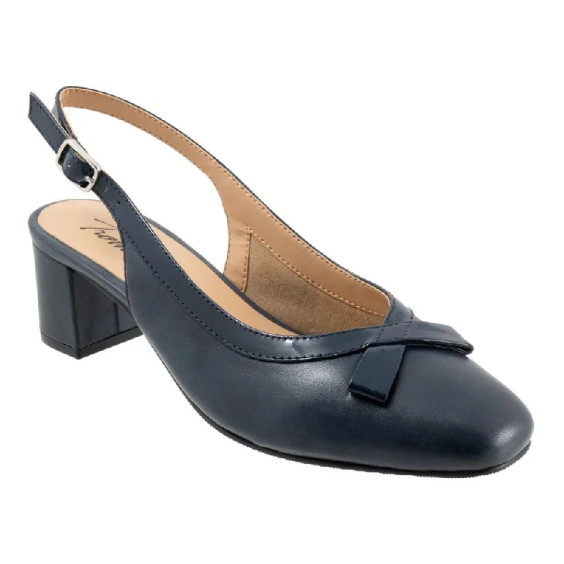 Trotters Dalani Navy Leather Pump (Women's)