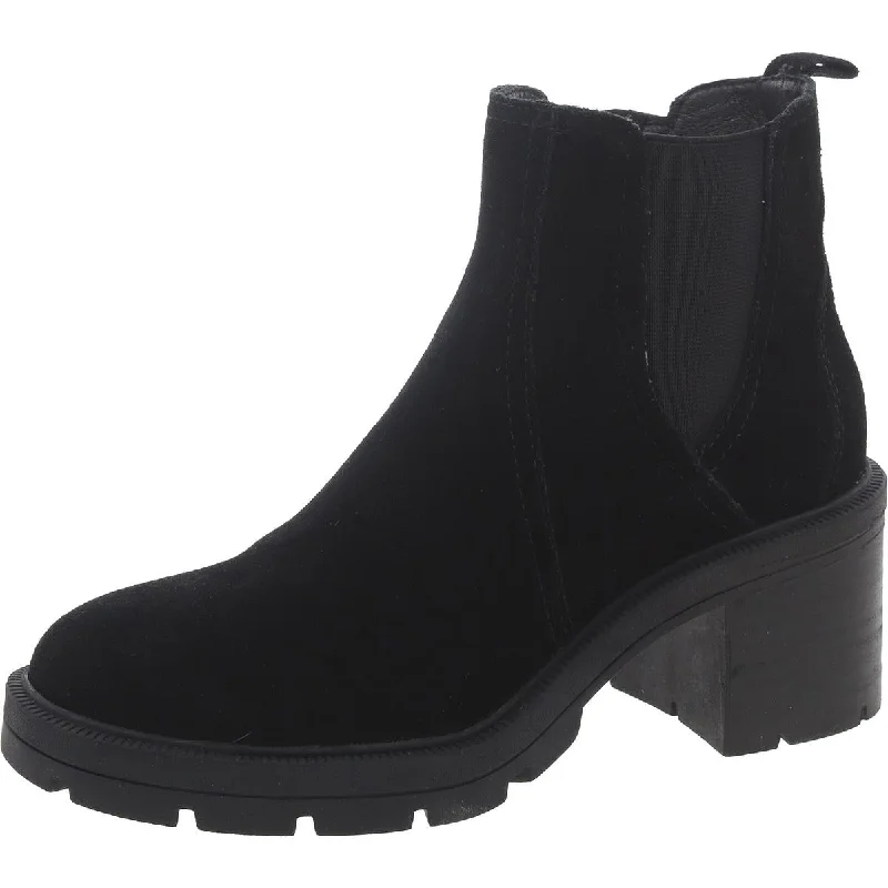 Comfortable boots for rough mountain snow paths -Lucky Brand Womens Sodeti Zip Up Slip On Chelsea Boots