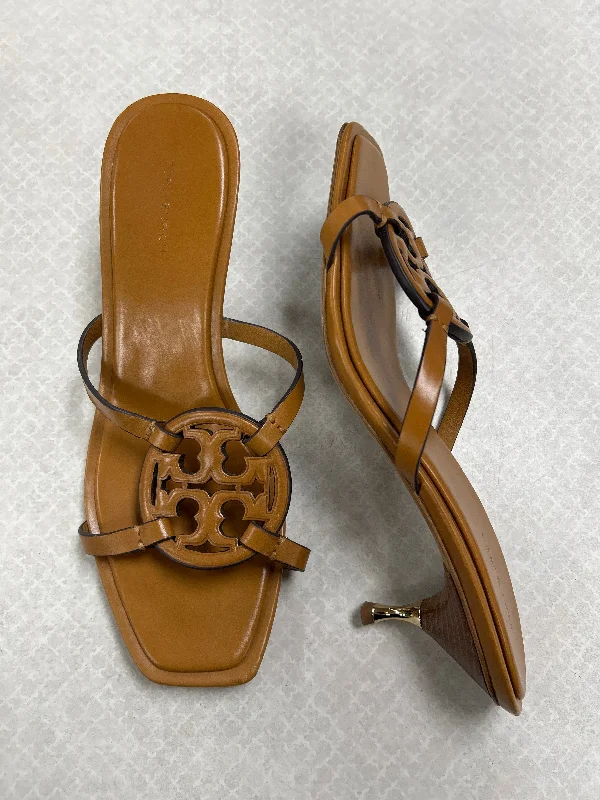 men’s sandals for casual wear -Sandals Heels Kitten By Tory Burch In Tan, Size: 9.5