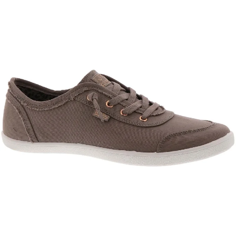 BOBS From Skechers Womens Bobs B Cute Raw Hem Canvas Sneakers