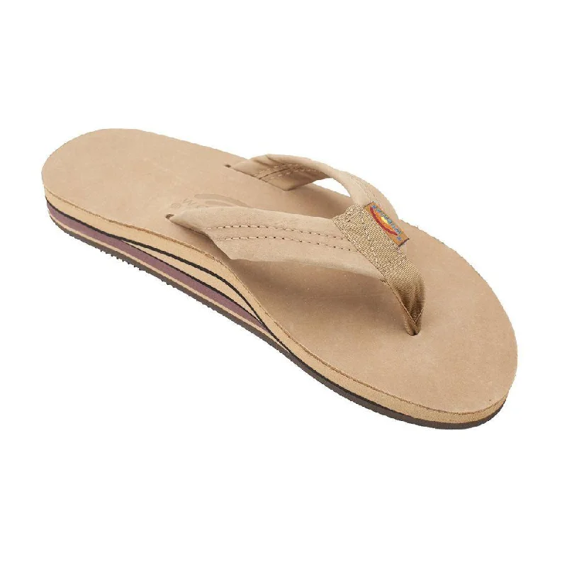 white sandals for wedding guests -Rainbow Sandals Men's Double Layer Premier Sierra Brown