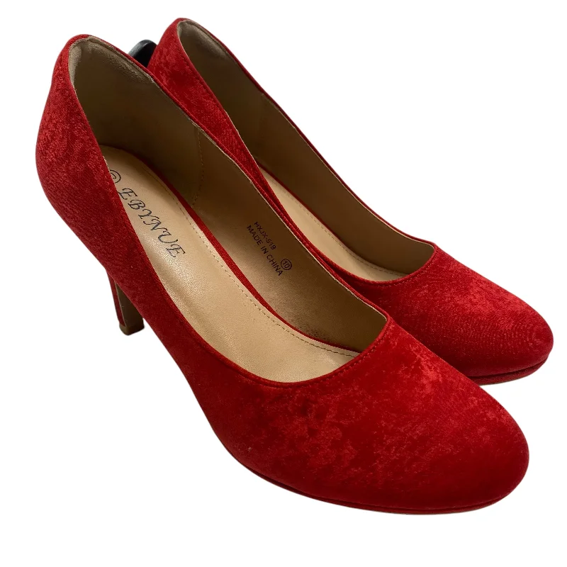 fashionable high heels for all seasons -Shoes Heels Stiletto By Ebynue In Red, Size: 10