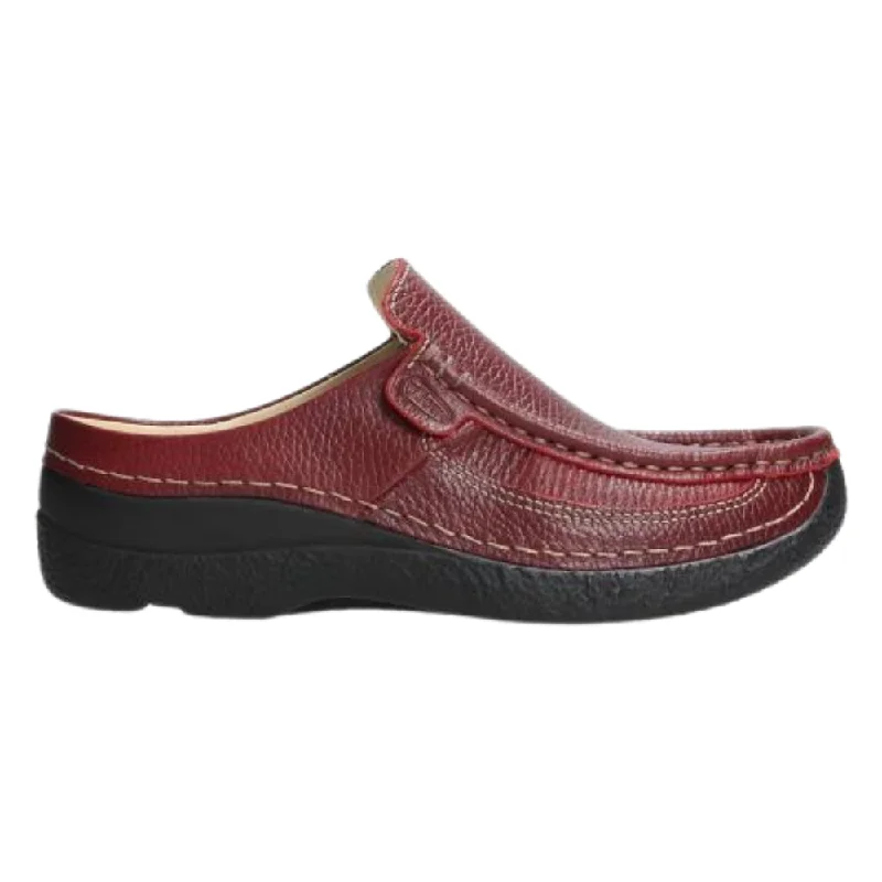 Wolky Roll Slide Red Print Clog (Women's)