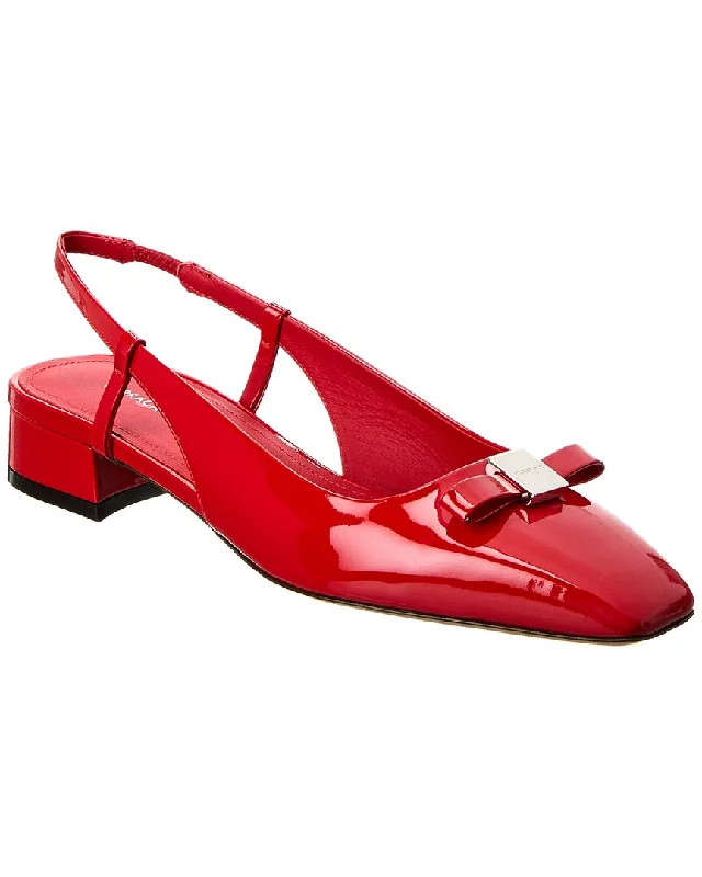 Ferragamo Marlina Patent Slingback Flat