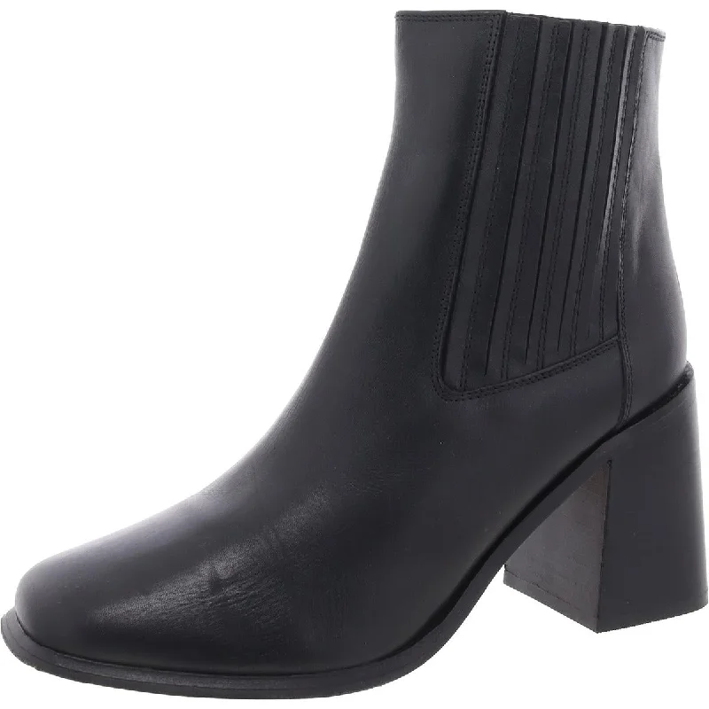 Stylish boots for outdoor adventures -André Assous Womens Leather Block Heel Chelsea Boots