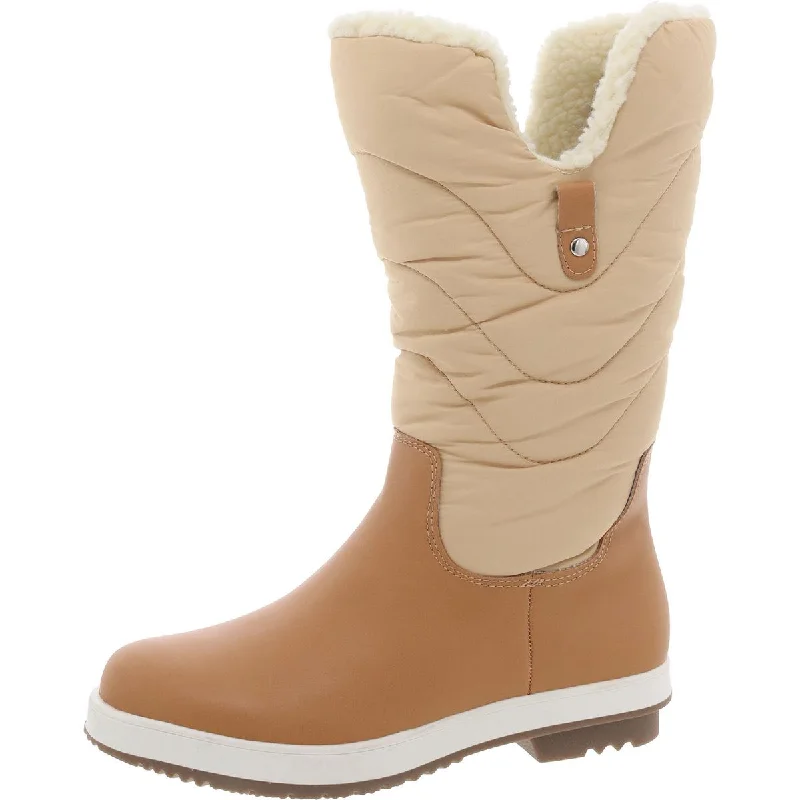 Durable winter boots with extra padding -Journee Collection Womens Platform Round Toe Shearling Boots