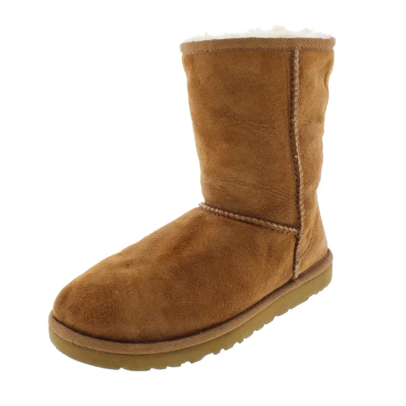 Stylish boots for winter city hikes -Ugg Australia Womens Classic Suede Shearling Casual Boots