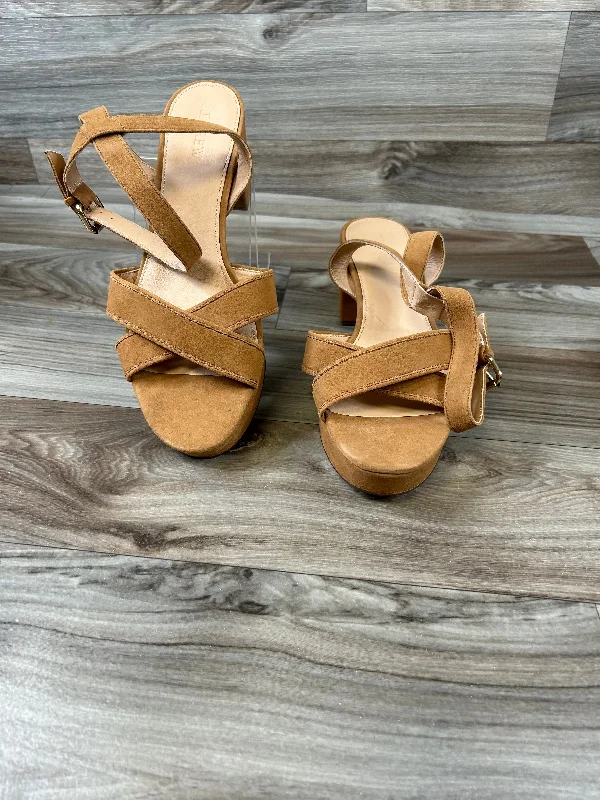 sandals for casual strolls -Sandals Heels Block By J. Crew  Size: 11