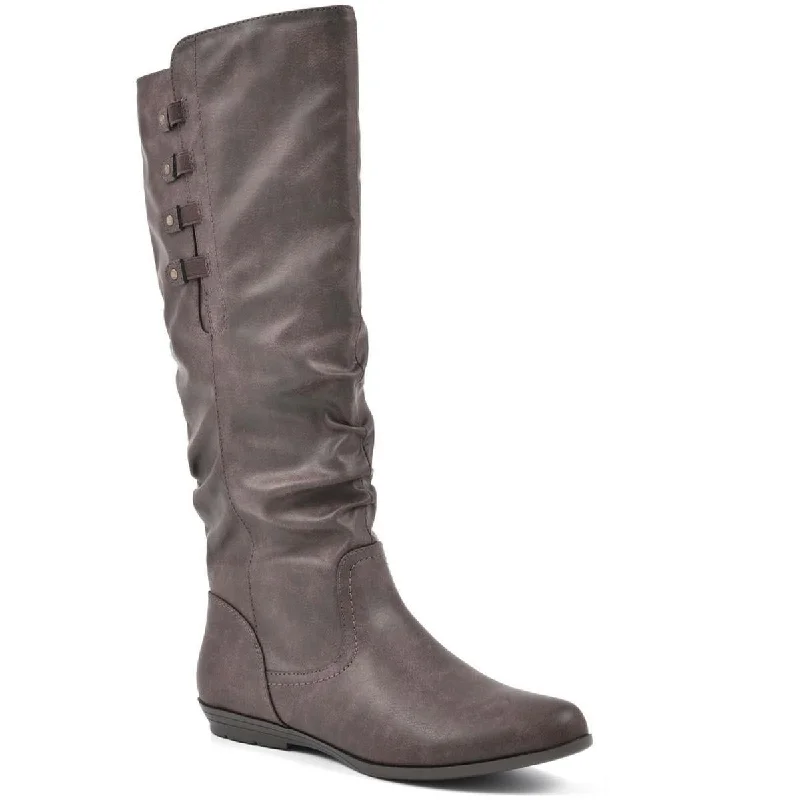 Boots with faux fur lining for warmth -Cliffs by White Mountain Womens Francie Knee-High Boots