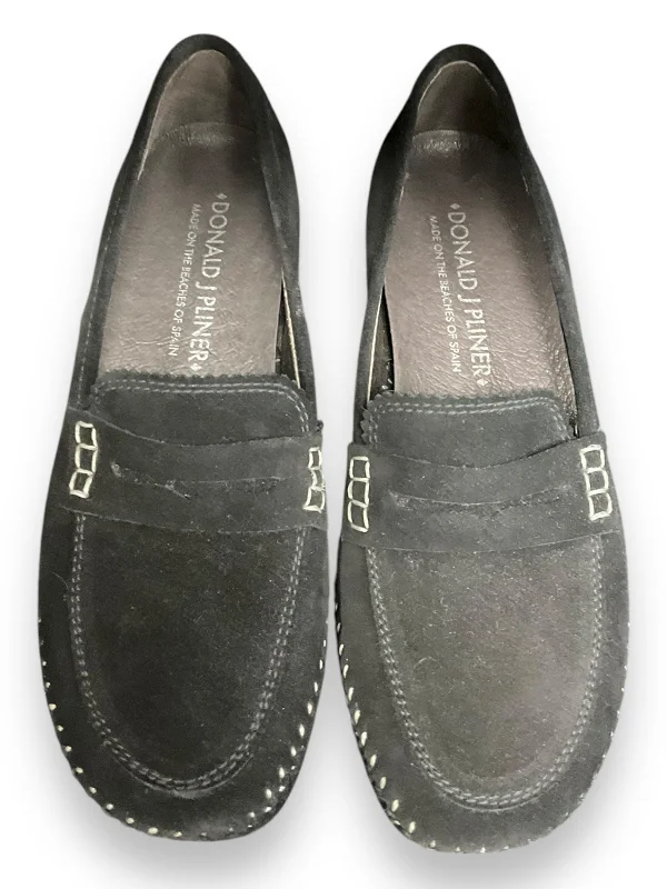 comfy work loafers-Shoes Flats Oxfords & Loafers By Donald Pliner In Black, Size: 6.5