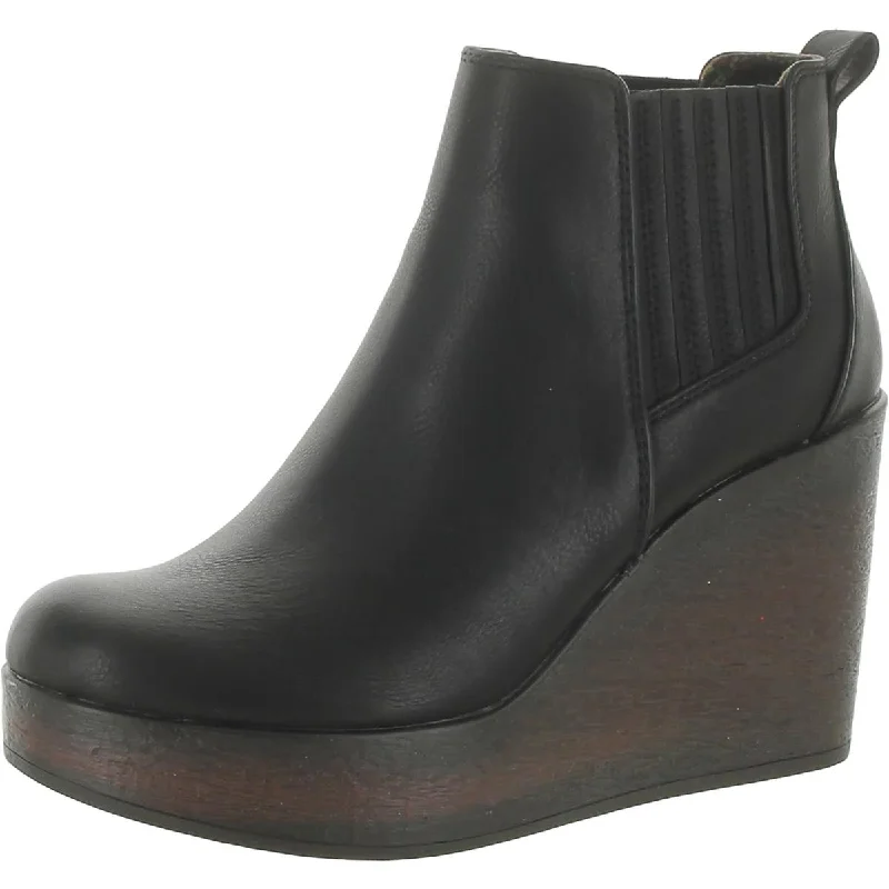 Boots with insulation for long hikes -B.O.C. Womens Athalia Faux Leather Chelsea Boots