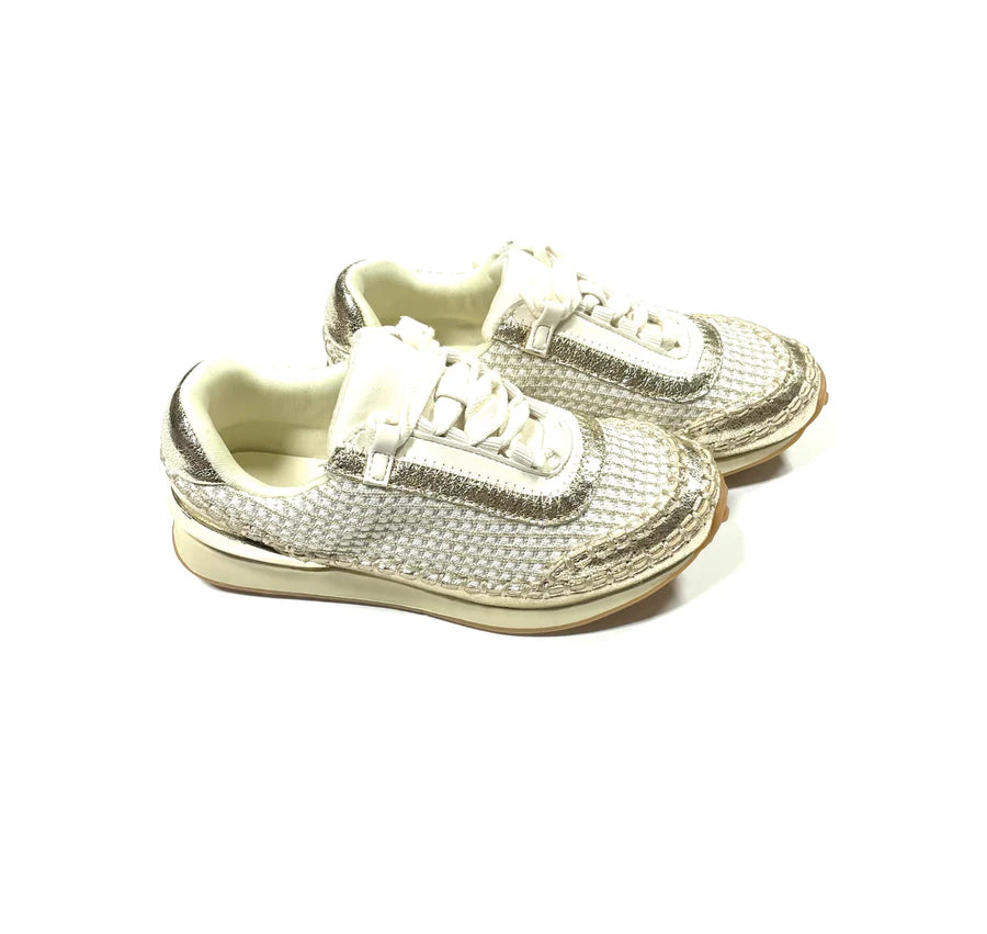 Karin Gold Knit Sneaker