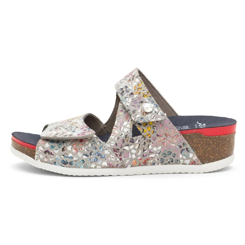 Ara Napa Stone-Multi Konfetti Wedge Slide Sandal (Women's)