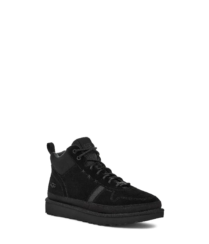 UGG Men's Highland Hi Heritage Sneaker, Black Suede