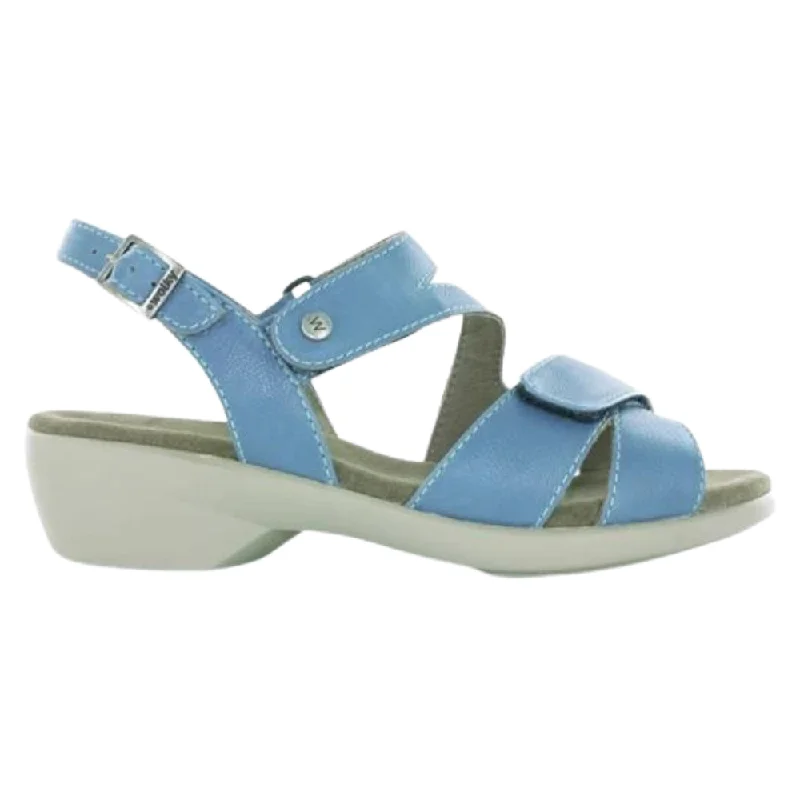 Wolky Fria Sky Blue Leather Sandal (Women's)