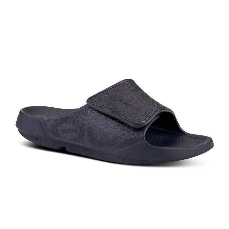 stylish sandals for summer -Men's OOFOS OOahh Sport Flex Slide