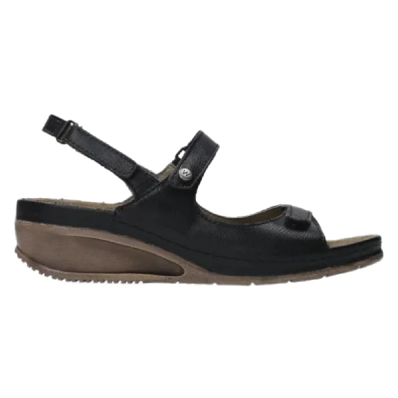 Wolky Pica Biocare Black Sandal (Women's)