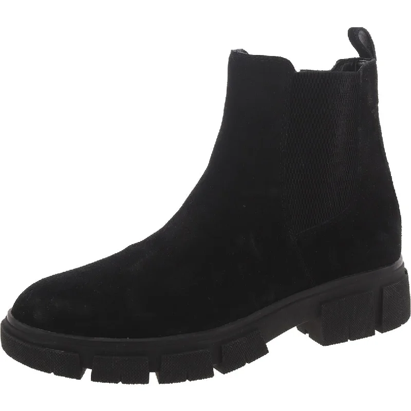 Boots for snow trails with high traction -Blondo Womens Para Suede Waterproof Chelsea Boots