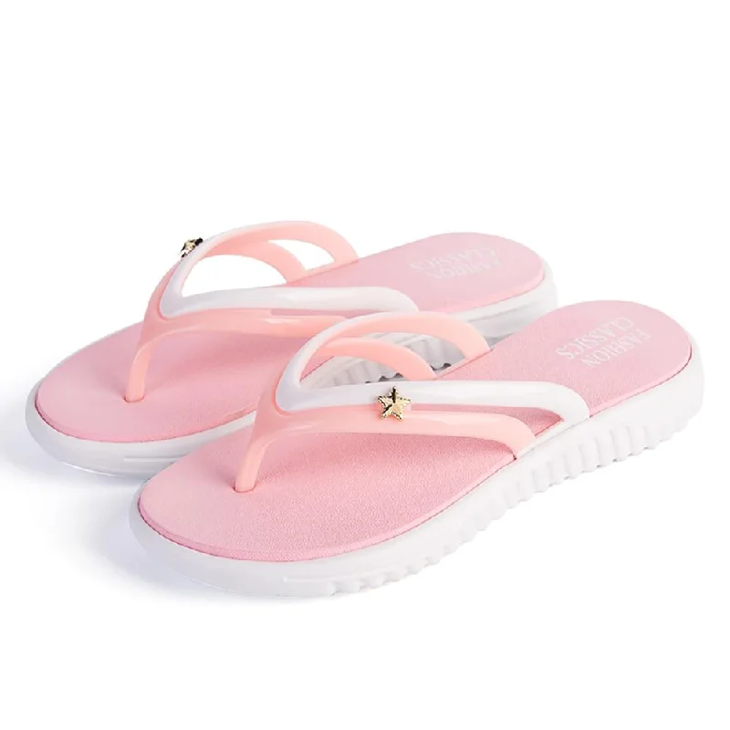 Slippers for evening calm-Fashion Leisure Slip-on Flip Flops Slippers