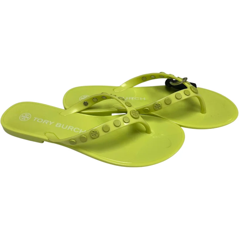 sandals for outdoor festivals -Sandals Designer By Tory Burch In Green, Size: 6