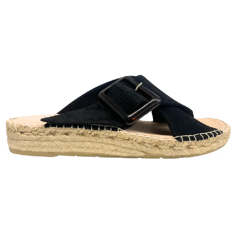 Macarena Bety 42 Black Suede Sandal (Women's)